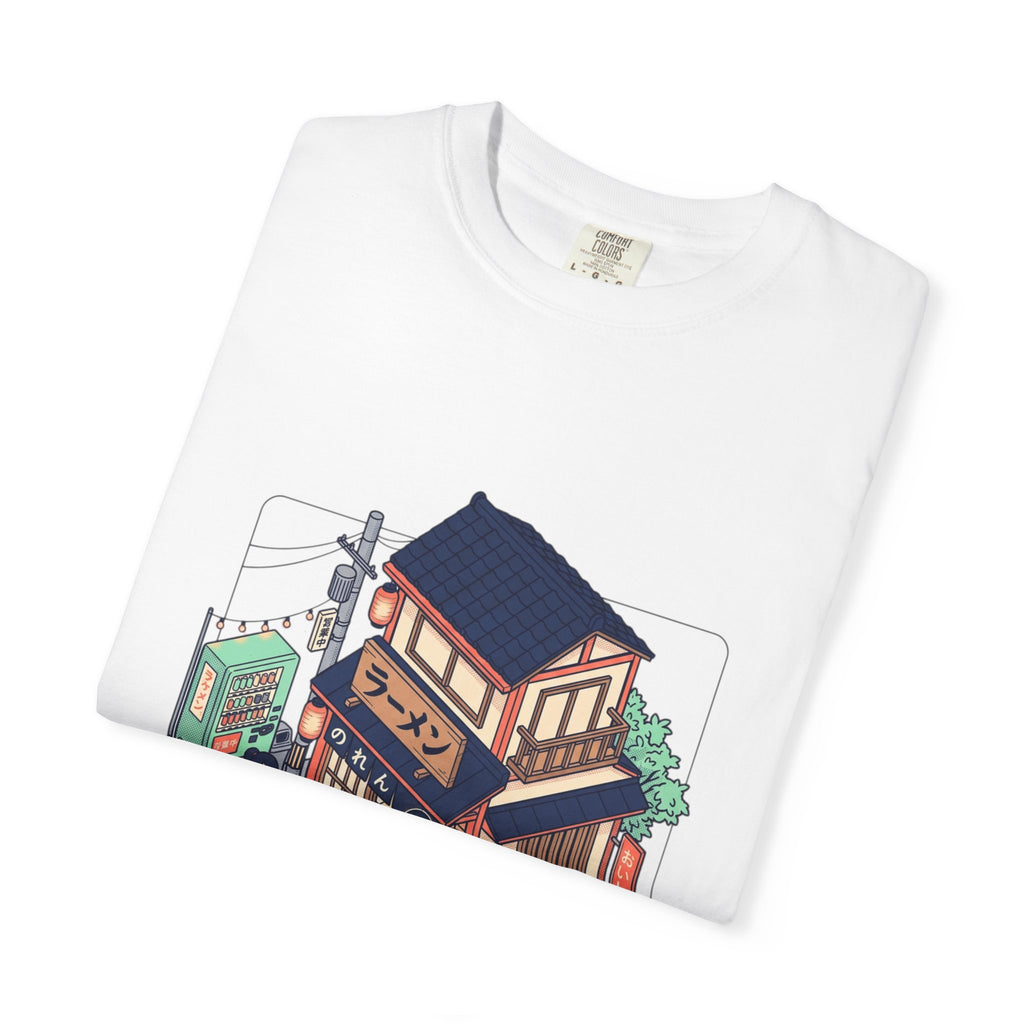 Japanese Ramen Shop Isometric T-Shirt — Retro City Street Anime Tee